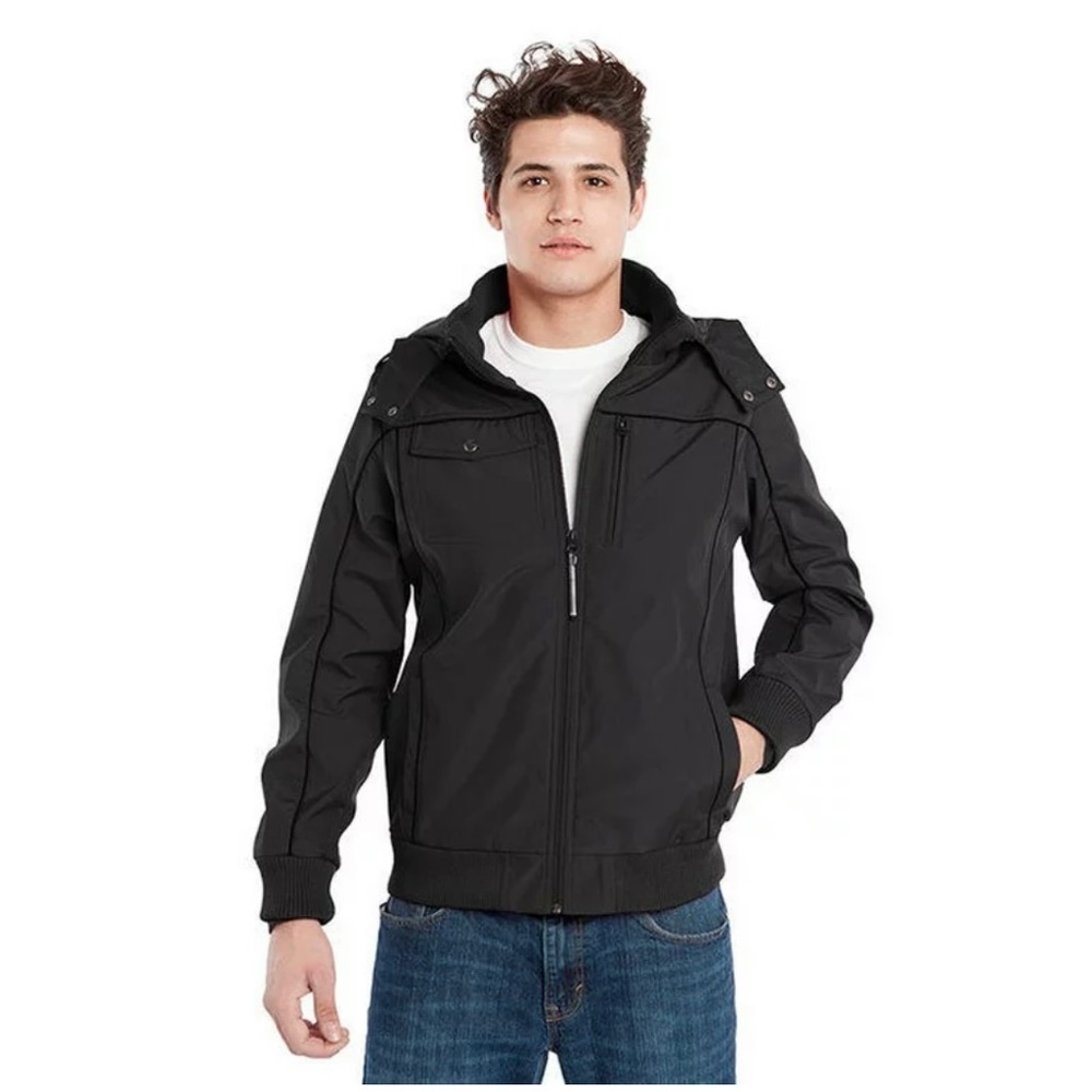 Baubax Men’s Bomber Hoodie Jacket Black Size XS Brand New With Tag